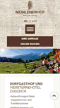 Mobile Screenshot of muehlenerhof.com